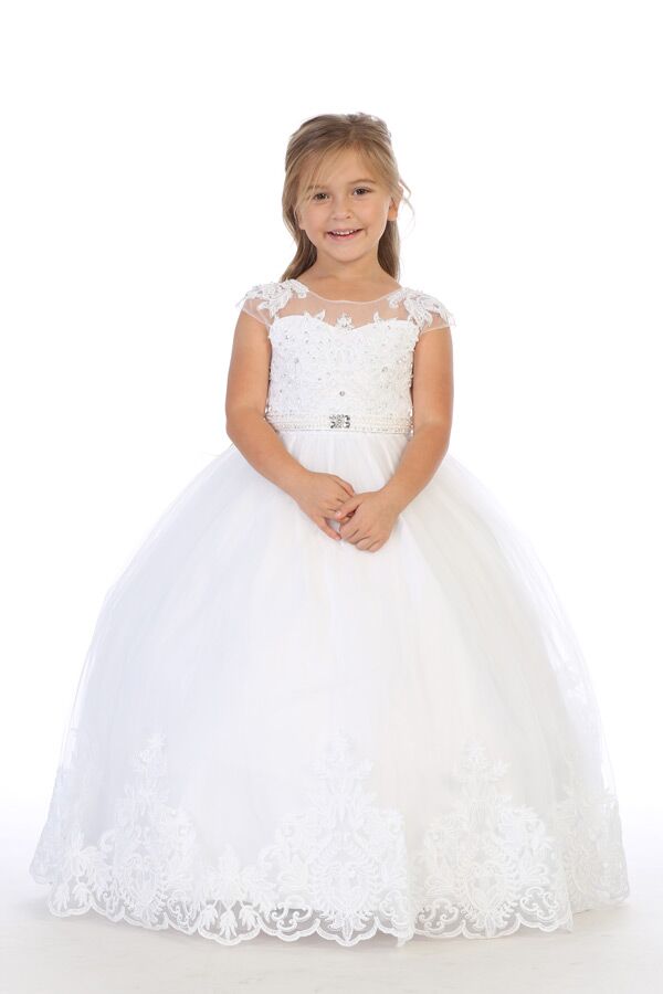 white communion dress for girls