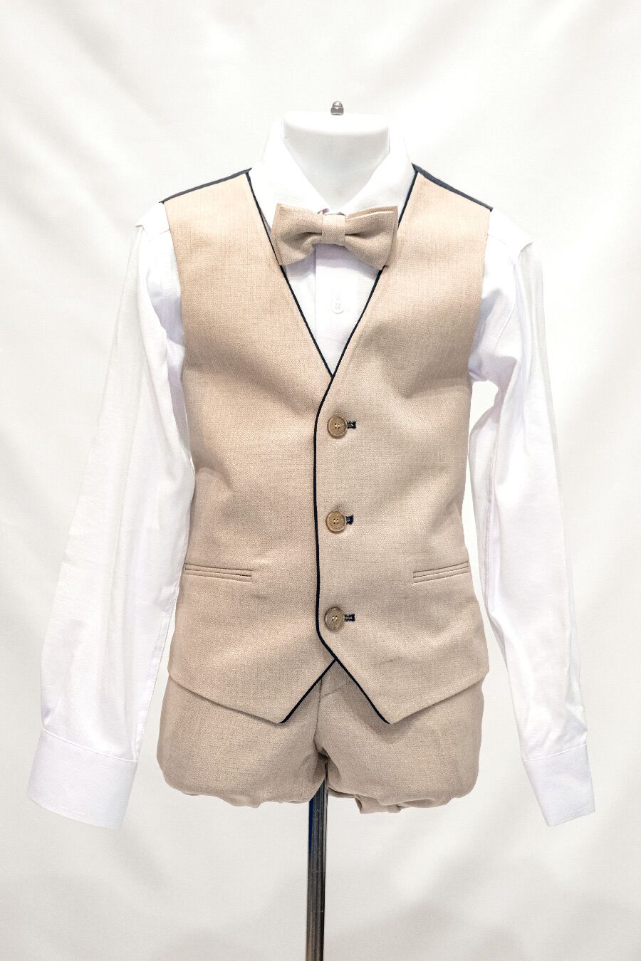 BJ20265 Beige Suit for boys - Image 2