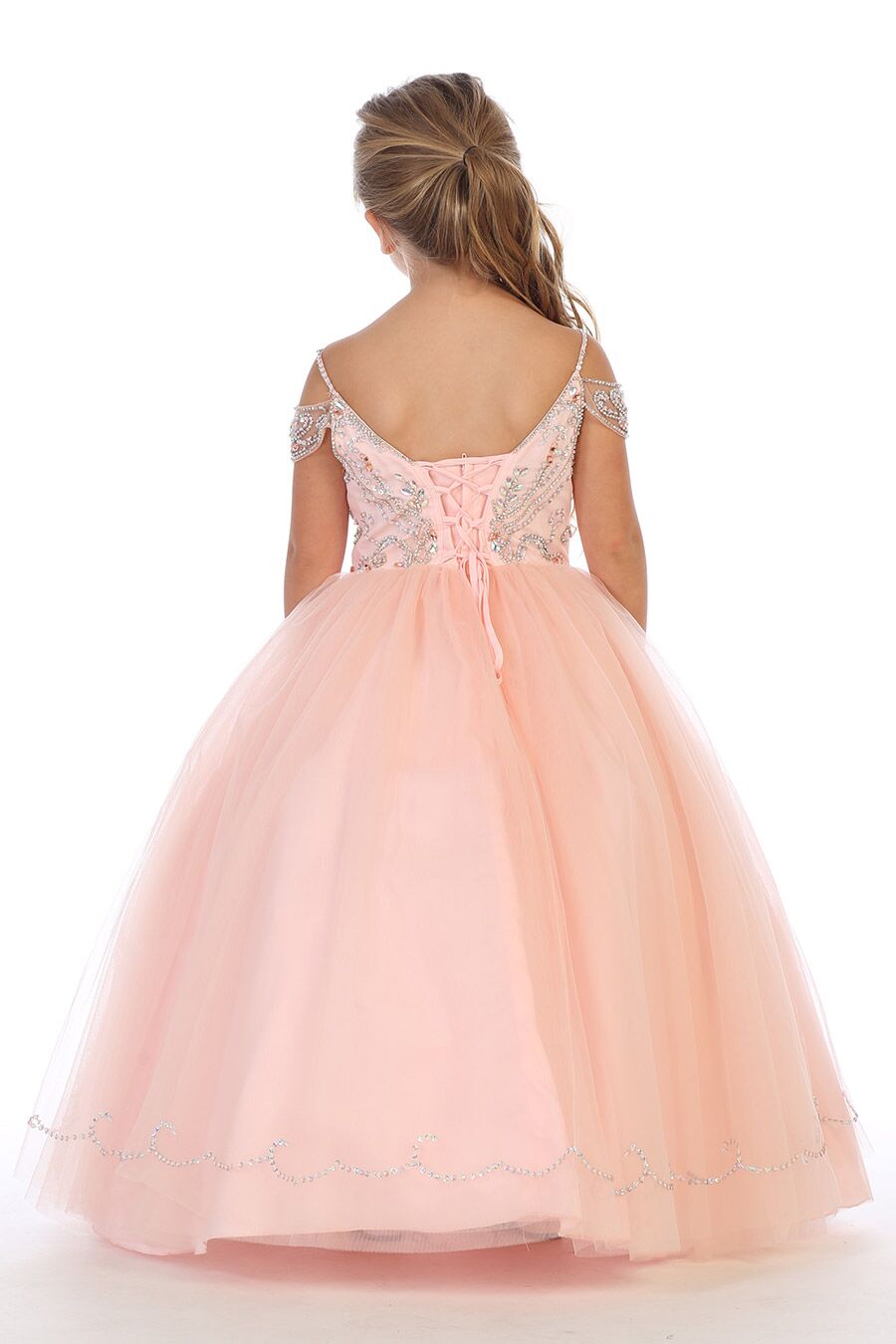 8042 Dropped shoulder ballgown - Image 5