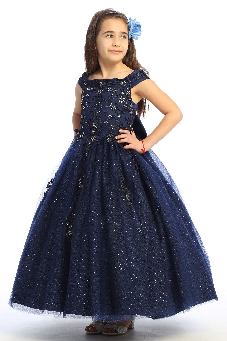 navy blue dress for girls