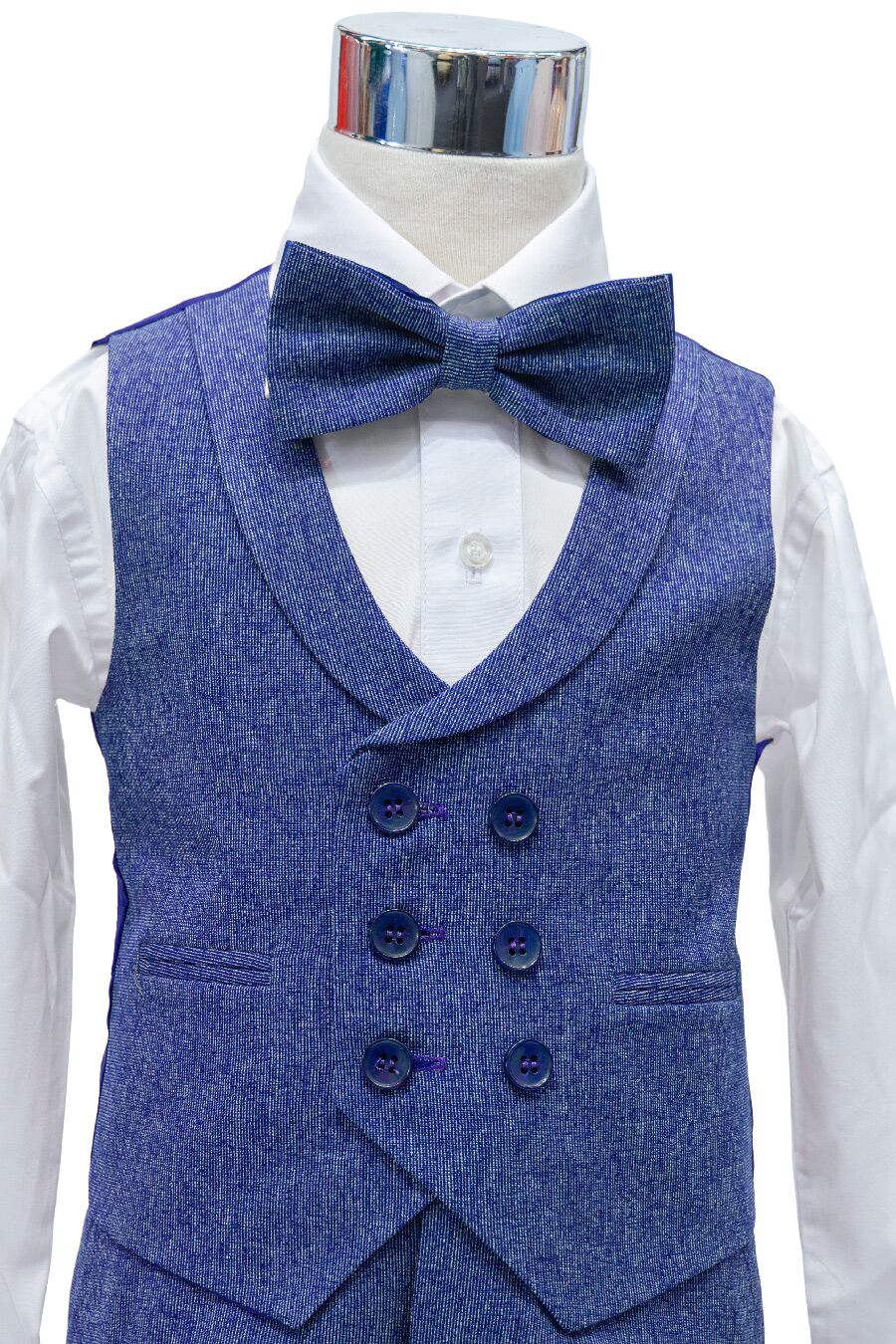 ORP-1596-78 Indigo heathered suit for boys - Image 2