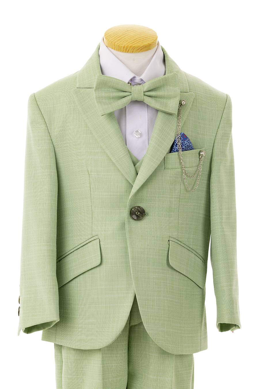 AC-1G-66 Light Sage Green suit for boys - Image 4