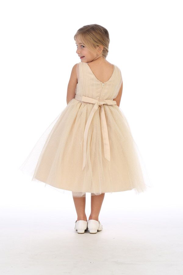 8018 Short Tulle Dress Embellished with Rhinestones - Image 3