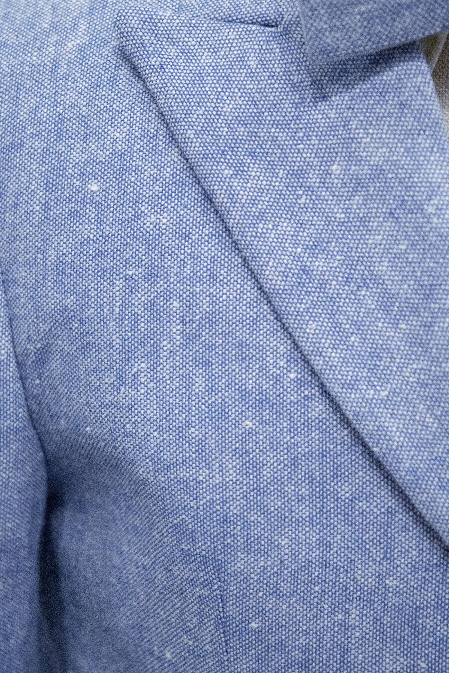 7008-8 Light Blue Linen Suit for boys 3piece - Image 2