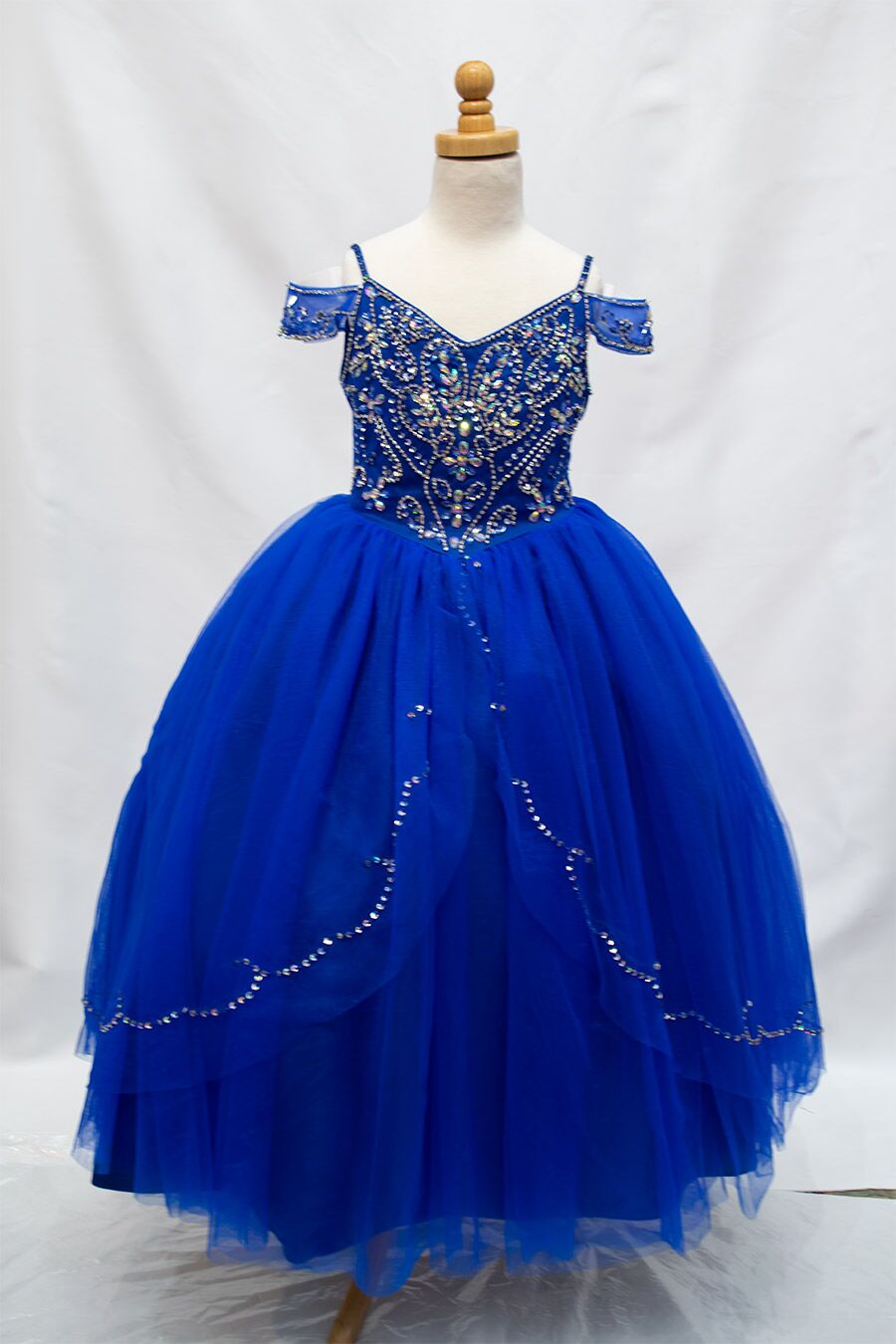 Royal blue dress for little girls